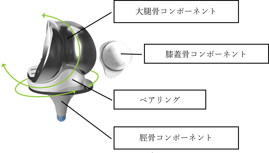 人工膝関節全置換術に用いる人工関節